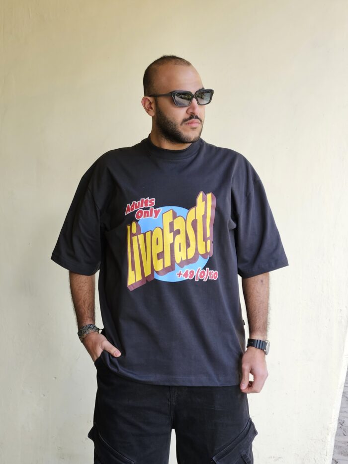 تیشرت طرح LiveFast - Image 1